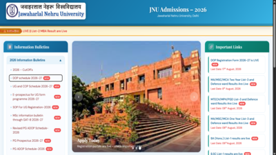 JNU DOP admissions 2026 begin: Check eligibility, important dates and application process
