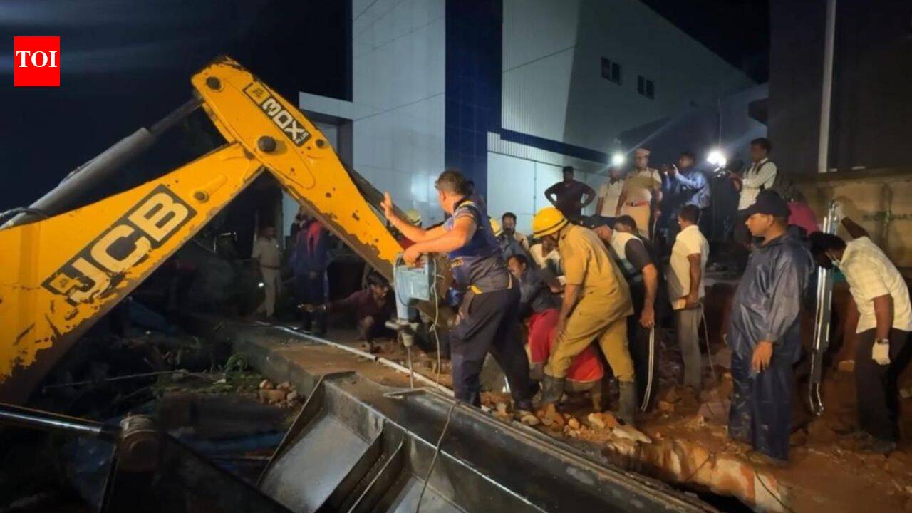 1 killed, 2 rescued after wall collapses in Puducherry amid heavy rain