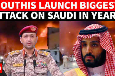 ON CAM: Houthis Launch Biggest Attack On Saudi Years; Huge Fire, Nearly A Dozens Casualties Reported