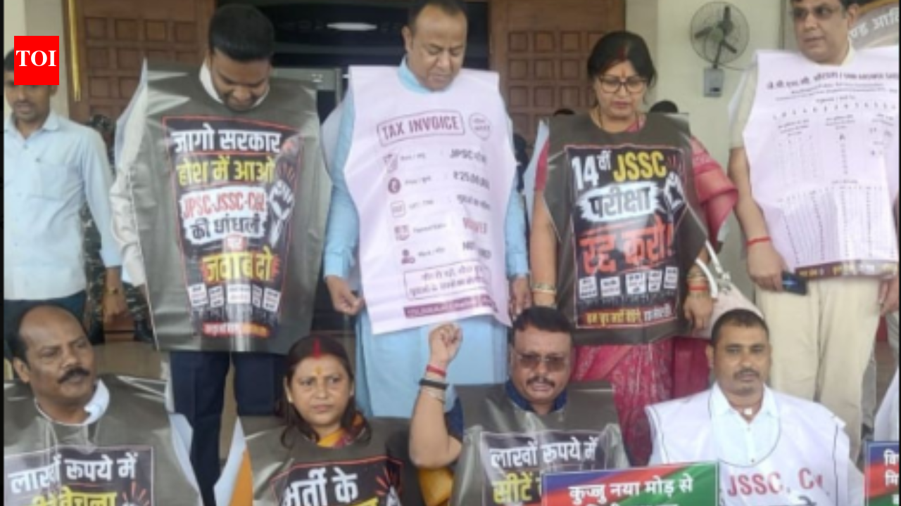 BJP MLAs storm well, disrupt Jharkhand assembly over exam irregularities