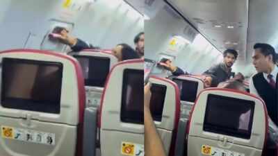Watch: Man tries to force open emergency exit mid-air on Kuala Lumpur-Kochi flight, held on landing
