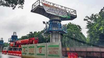 New metro line starts taking shape with installation of first pier cap