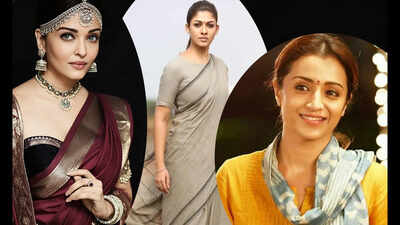 Aishwarya Rai, Trisha to Nayanthara: Saree looks that defined iconic South cinema characters, from royal Kanjeevarams to simple cotton sarees