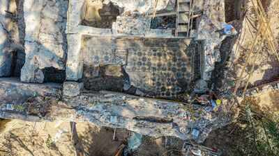 Archaeologists uncover ancient Roman structure near the Colosseum with mosaics resembling  firefighters' barracks