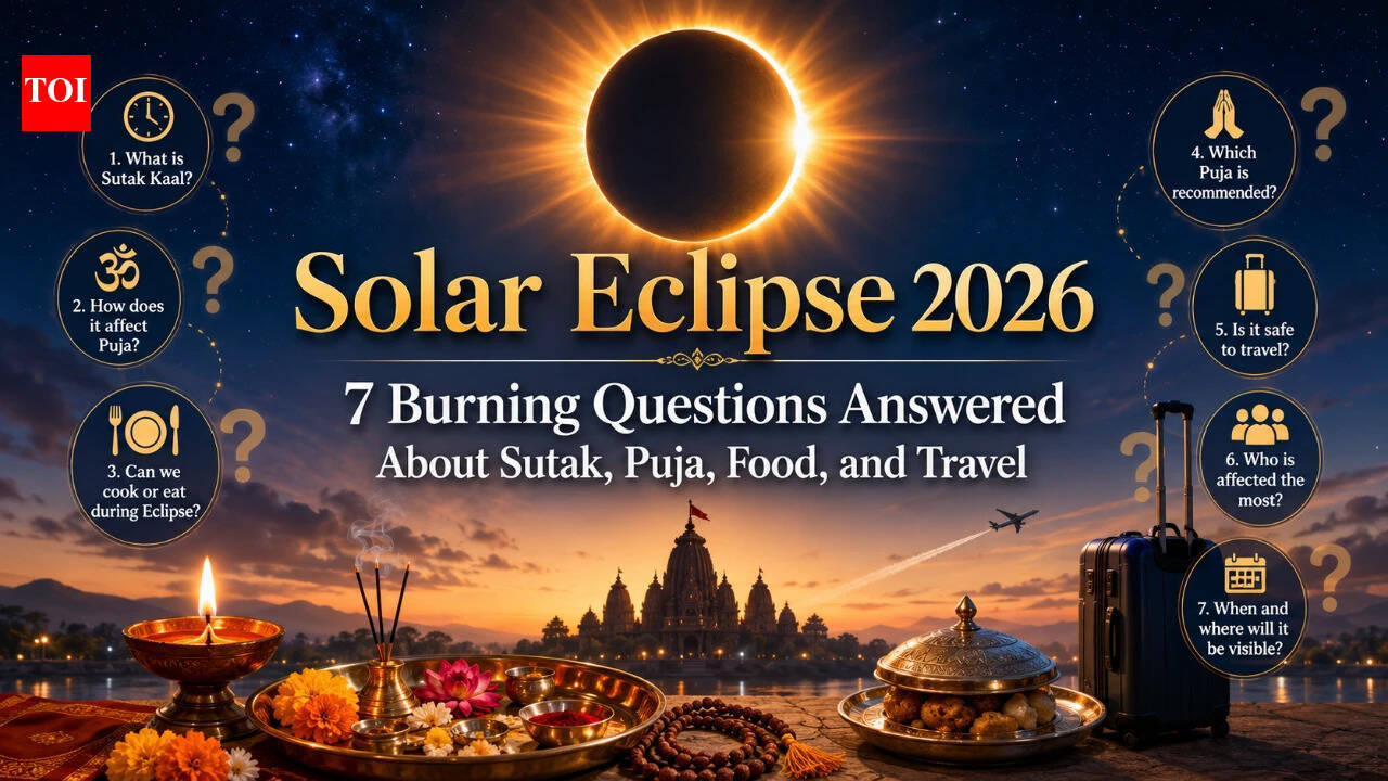 Solar Eclipse 2026: 7 Burning Questions Answered About Sutak, Puja, Food, and Travel