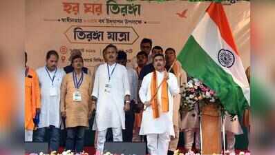 Suvendu launches ‘Har Ghar Tiranga’ campaign in Bhowanipore, seeks mass participation for Aug 10 event