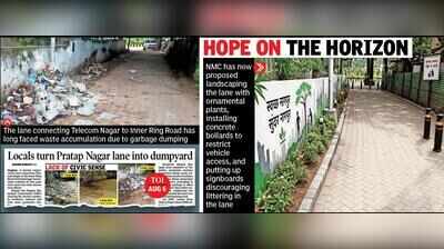 TOI Impact: NMC proposes beautification plan to curb littering at Pratap Nagar lane
