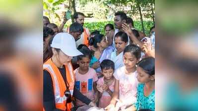 Actress Bhumi Pednekar joins flood relief efforts in Sivasagar