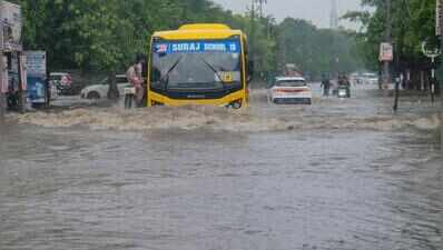 Intense rain spell brings another day of road miseries in Gurgaon