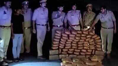 Two held with 218 kg of ganja