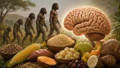 Human brain evolution may have depended on sugars and carbohydrates, not just meat; new study finds