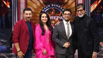 KBC 18: Aamir Khan, Preity Zinta and Sunny Deol join Amitabh Bachchan for a star-studded premiere