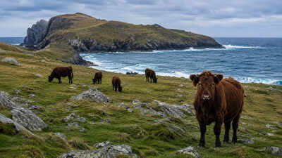 In 1910, New Zealand farmers abandoned cattle on a storm-battered island; after 83 years in isolation, one last cow helped save their unique bloodline