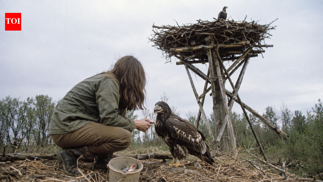 In 1976, a 26-year-old biologist camped alone beneath a 35-foot artificial eagle nest: One chick she raised went on to father around 70 more