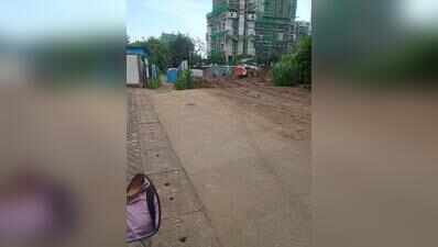 Unchecked construction turns Balewadi roads muddy, slippery and risky for residents