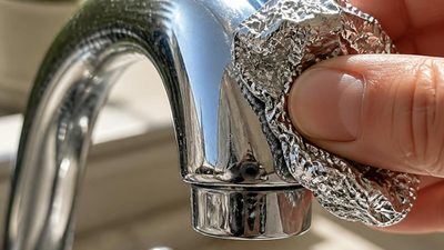 Aluminium foil tap cleaning hack: A simple and practical way to clean stained surfaces and prevent household damage