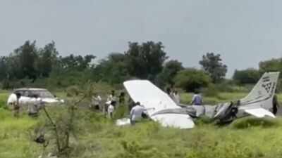 Watch: Trainer aircraft crashes near Baramati airstrip in Maharashtra