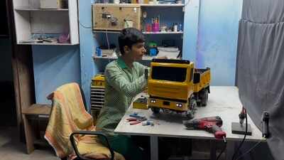 Chatra teen innovator builds truck model to prevent crashes