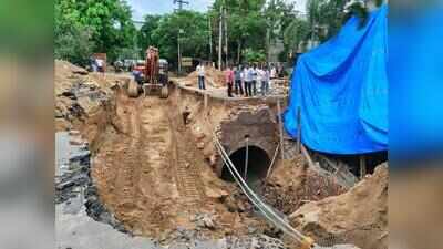 MC steps up repair work at Kitchlu Nagar road cave-in site