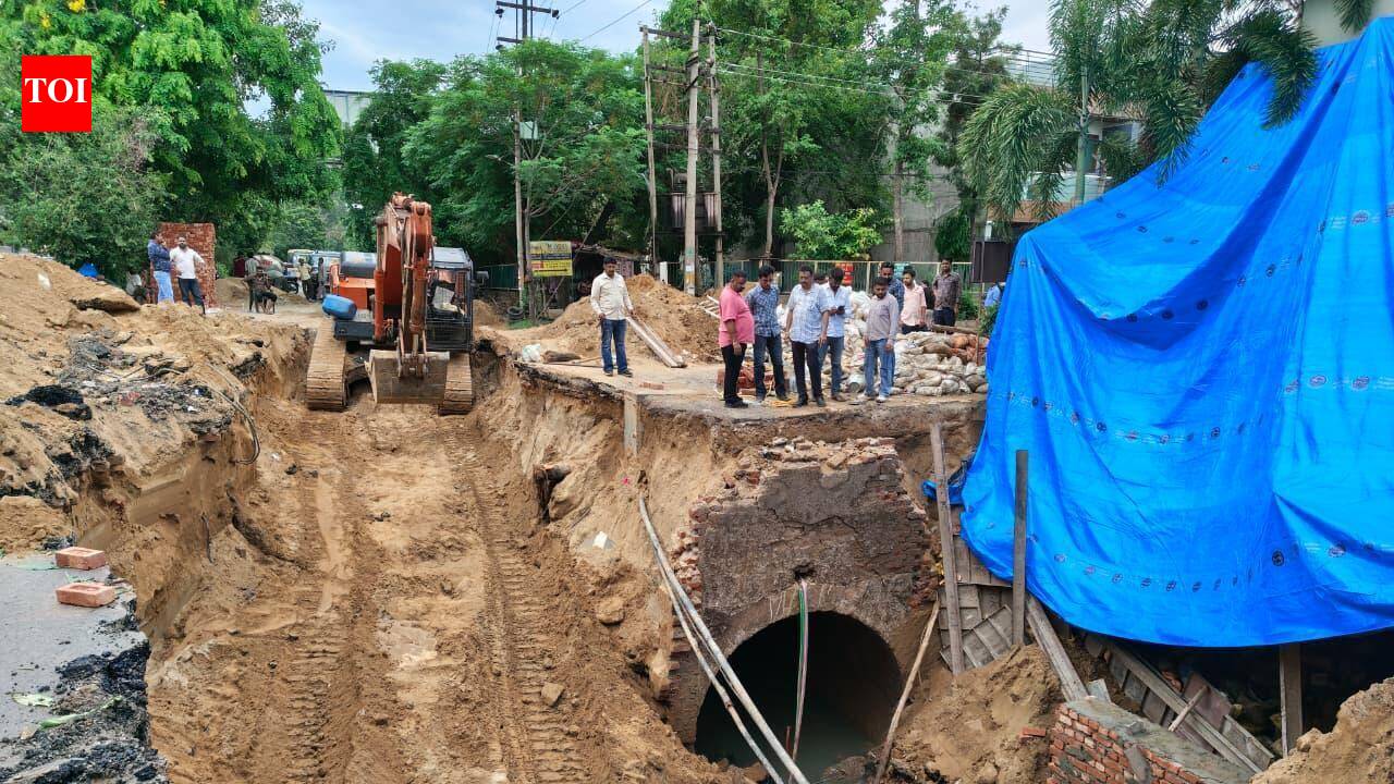 MC steps up repair work at Kitchlu Nagar road cave-in site