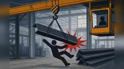 Worker dies after being hit by iron angle at Chakan company