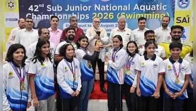 42nd Sub-Junior National Aquatic Championships: Delhi swimmer Mayra Singh Sadh emerges ‘golden girl’ with four records; Tamil Nadu top overall tally with 13 gold medals