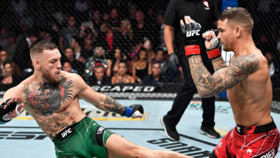 Conor McGregor’s ‘awkward’ drone delivery goes viral as recovering UFC star reaches for energy drink on crutches