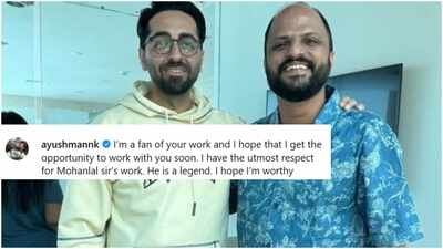 Ayushmann Khurrana praises Mohanlal; says, 'He is a legend'; Jude Anthany Joseph clarifies 'Secondary artist' remark