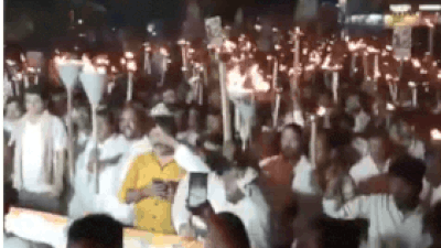 ‘Paper leaks, 3,000 errors’: Odisha Youth Congress targets BJP govt in torch rally