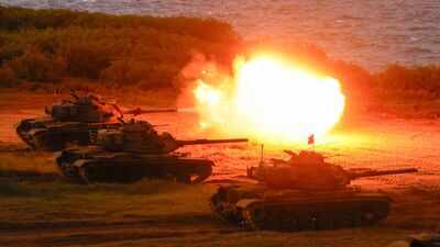 Taiwan rehearses Chinese invasion with live-fire drills, mobile internet slowdown