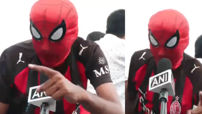 ‘America mein baitha Spider-Man can listen’: Masked protester takes swipe at Jharkhand govt during JPSC-JSSC stir