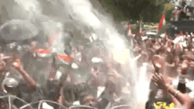 Watch: Jharkhand protesters echo Bihar, dance as police turn water cannons on them