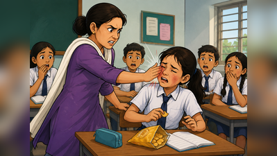 Bengaluru teacher hits girl for eating junk food in class