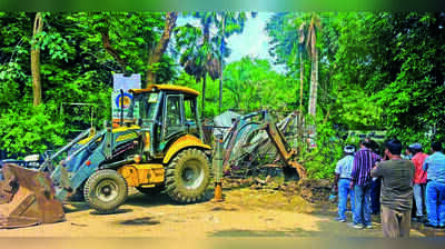 4 illegal bridges razed to restore Kachipura nullah flow