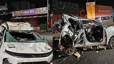 4 college friends killed, 2 injured after SUV hits divider, crashes into truck on Pune-Bengaluru highway