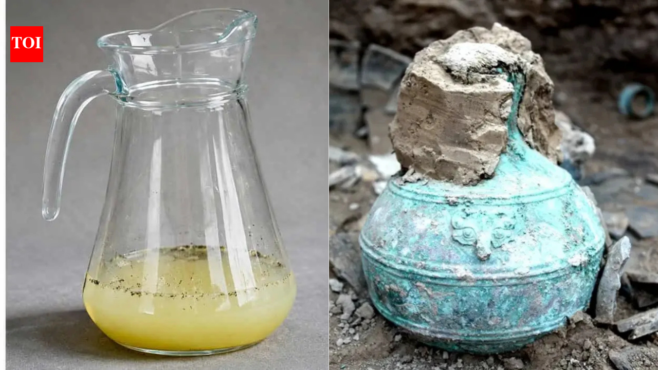 2,300-year-old beer, well preserved inside an ancient bronze bottle, discovered in China