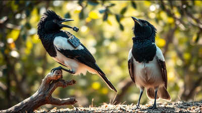 Scientists fitted Australian magpies with GPS trackers, but the birds quickly learned to remove them for each other
