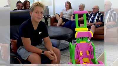 Meet Zac Waters, the 13-year-old Utah boy who spent 300 hours 3D-printing a wheelchair for a 21-month-old girl