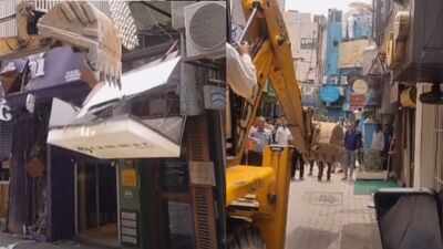Khan Market shops, restaurants lose signages in NDMC crackdown, action halted after traders protest