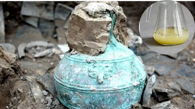 2,300-year-old beer, well preserved inside an ancient bronze bottle containing nearly a gallon of liquid with more than 2,400 chemical compounds, was discovered by archaeologists