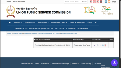 UPSC CDS 2 exam 2026 date announced: Check complete schedule here