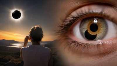 In 2017, a woman watched a solar eclipse for seconds. Days later, she discovered an eclipse-shaped blind spot in her eye