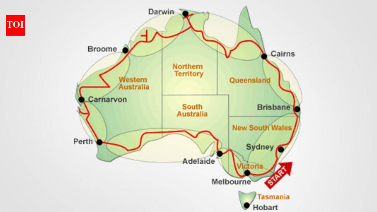 World’s longest national road in Australia is 14,500 km long
