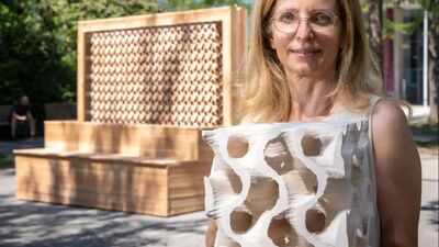 Scientists filled a strange 3D-printed clay cube with water and discovered it could cool air by nearly 7°C