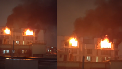 Massive blaze engulfs 11th floor of Mumbai highrise, rescue op launched