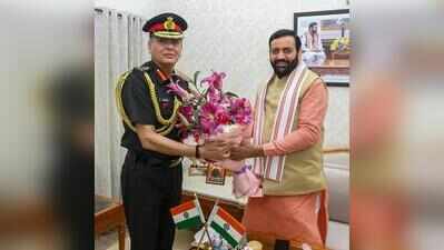 Army chief, Haryana CM discuss security, Agniveer jobs, veterans’ welfare