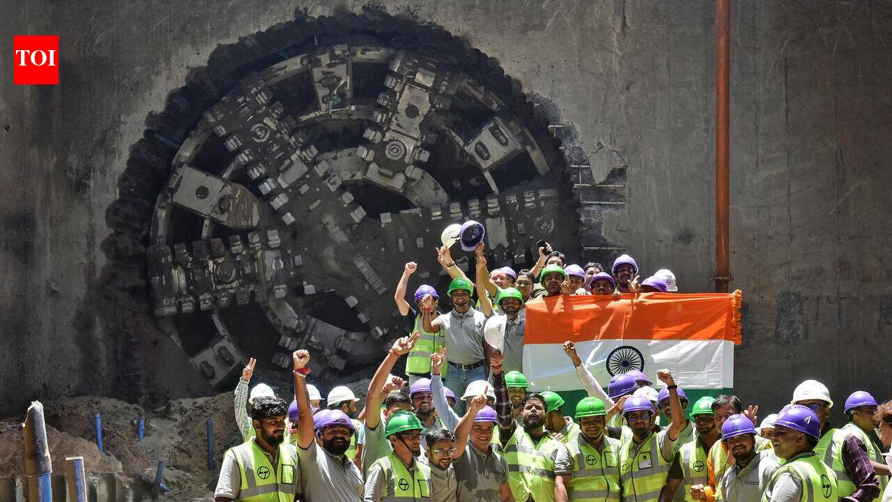 First phase of Purple Line tunnelling ends, TBM Divya bores its way to Victoria station