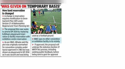Using Bandra plot for football can’t alter original tag: Minister