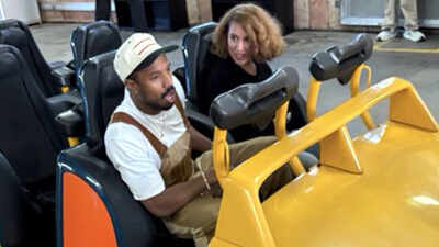 Raye and Michael B. Jordan's relationship status revealed after Six Flags spotting; duo working on film project together