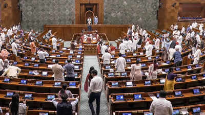 Amid disruption, Lok Sabha passes 2 more bills sans debate